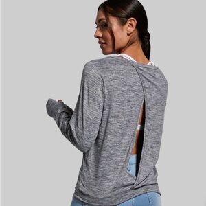 Born Primitive Grey Open Back Top Size S Perfect Condition